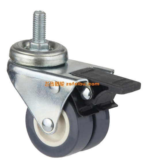 规格为轻型PU，TPR双轮的产品,编号D60906182